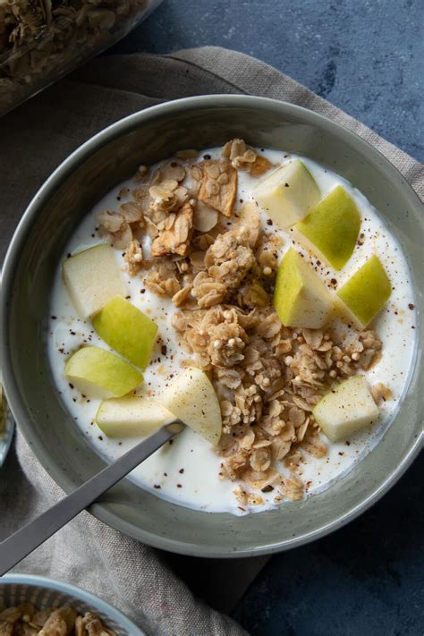 Apfel Zimt Granola Gesund Lecker Als Fr Hst Ck Oder Zwischenmahlzeit