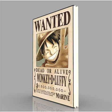 Quadro Moldura Procurado Wanted Monkey D Luffy Cartaz De The Best