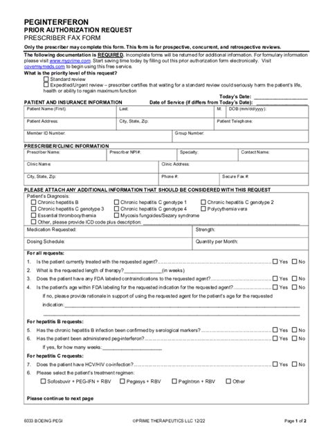 Fillable Online Prior Authorization Request Prescriber Fax Form Fax