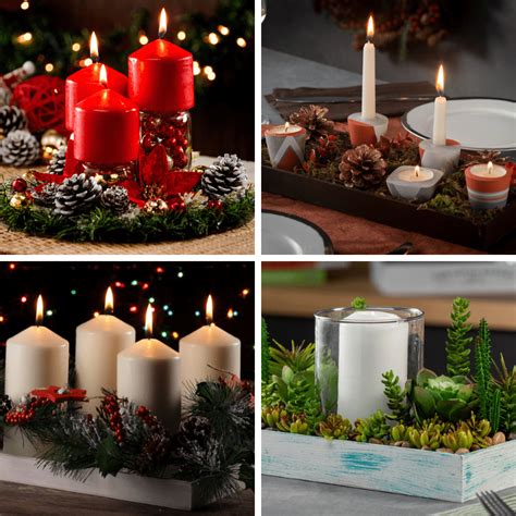 Centros De Mesa Con Velas Para Navidad