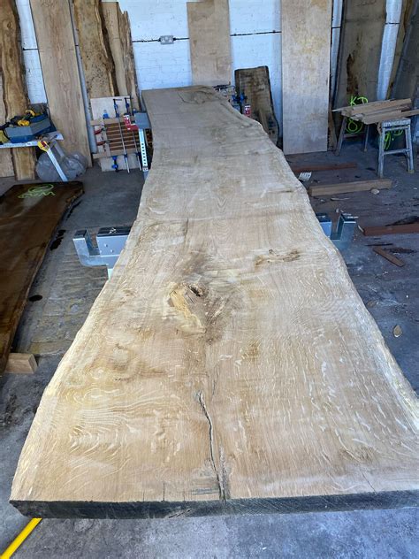 Air Dried Waney Edge Oak Slabs