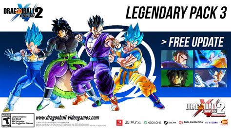 Dragon Ball Xenoverse 2 Legendary Dlc Pack 3 Free Update Youtube