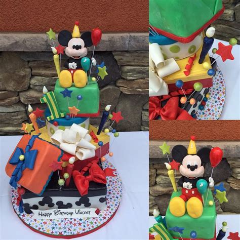 Mickey 1st Birthday Decorated Cake By Heidi Cakesdecor