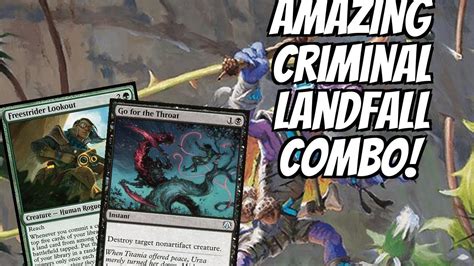 AMAZING Criminal Landfall Combo BLB Golgari Crimes Bloomburrow