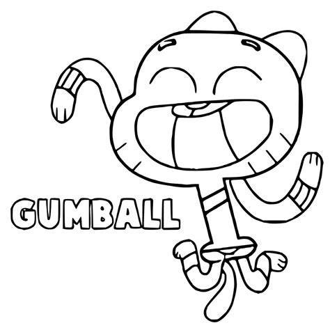 Gumball Coloring Pages Best Coloring Pages For Kids