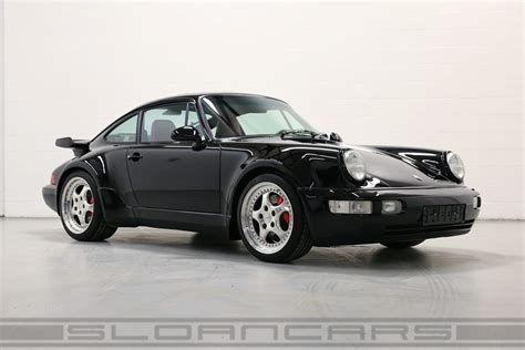 1994 Porsche 964 3 6 Turbo Black 17 465 Miles Sloan Motor Cars