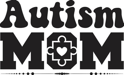 Autism Mom T Shirt Design 21057121 Vector Art At Vecteezy