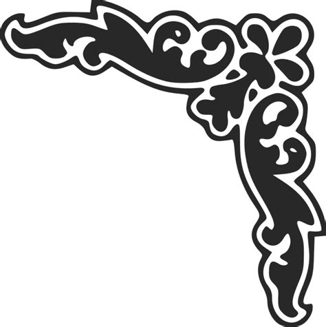 vector graphic decorative ornament border frame  image