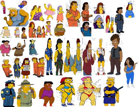 The Simpsons Female Big Characters By Benhughes14 On Deviantart