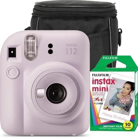 Fujifilm Instax Mini 12 Ensemble Appareil Photo Couleur Violet Lila