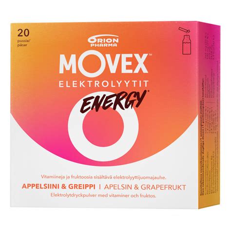 Movex Elektrolyyttijuomajauhe Energy 20 Pss