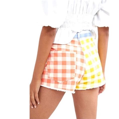 FARM Rio Shorts Farm Rio Gingham Denim Shorts Poshmark