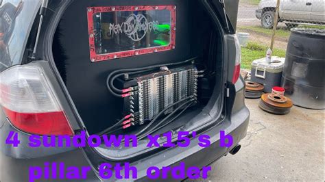 4 Sundown X 15s In A Honda Fit Youtube