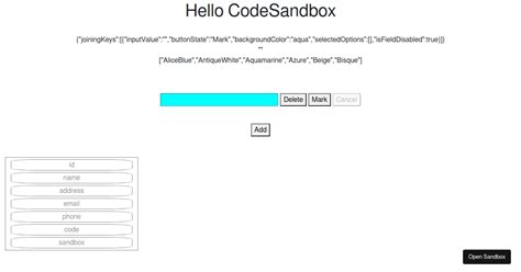 Multi Select Color Forked Codesandbox