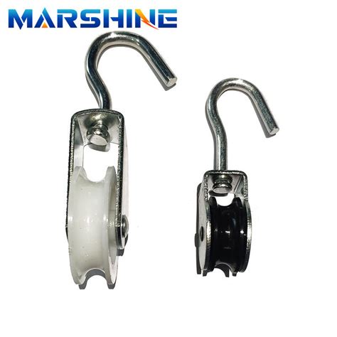 Hanging Hook Wire Exterior Electric Cable Guide Pulley Straight Line