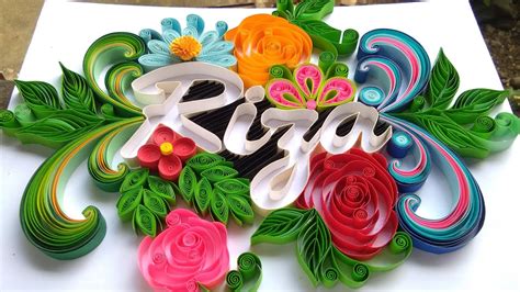 Quilling Typography Tutorial How To Make Paper Quilling Names Paper