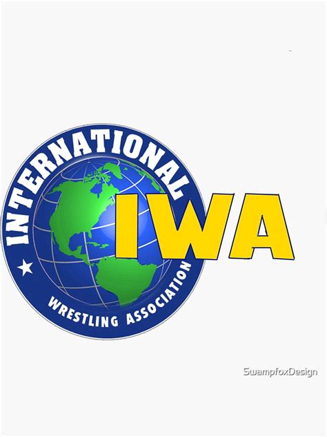 International Wrestling Association Sticker By Swampfoxdesign Redbubble