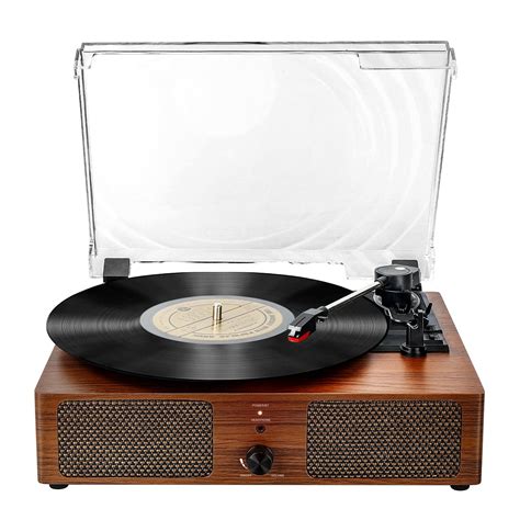 Platine Vinyle Bluetooth Tourne Disque Vinyle Avec Usb Aux Haut