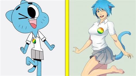 The Amazing World Of Gumball As Anime Characters 2018 Before And After