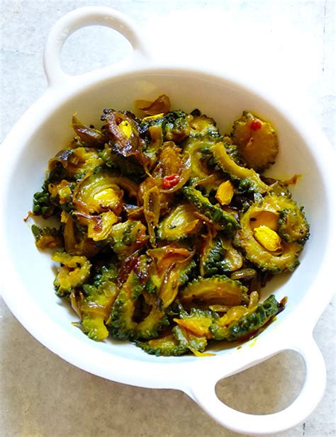 Karela sabzi, Bittergourd curry recipe - FoodBreeze