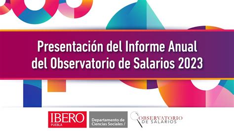 Presentación del Informe Anual del Observatorio de Salarios 2023 YouTube