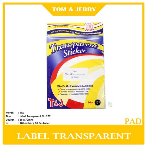 Jual Tom Jerry Label Transparent Undangan Pad Shopee Indonesia