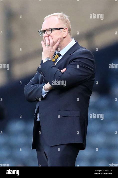 Scotland manager Alex McLeish looks on during the International ...