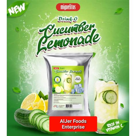 Cucumber Lemonade Juice Powdered Drink Mixaljer Foods Enterprise Shopee Philippines