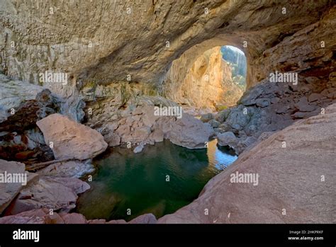 Arch Cave Below Tonto Natural Bridge Az Stock Photo Alamy