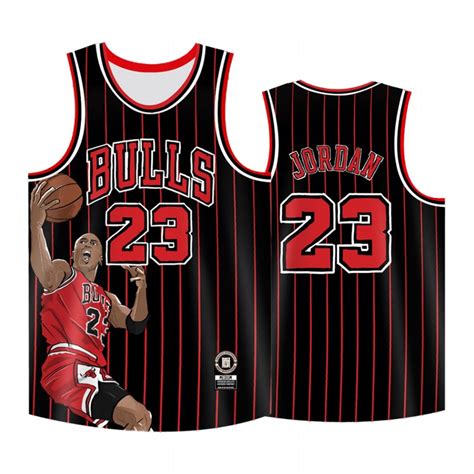 Chicago Bulls #23 Michael Jordan Jersey Cool Man Black – KatinatSports ...