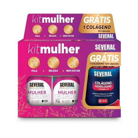 Kit Mulher Vitamina A Z Colageno Egv Pharma Kit De Suplementos