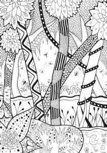 Foret Celine Coloriages De Jungle Et For T Imprimer Pour Adultes