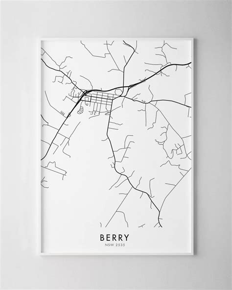 Berry NSW Map Print - Chelsea Chelsea