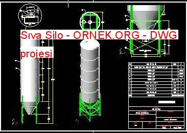 Proje Sitesi S Va Silo Autocad Projesi