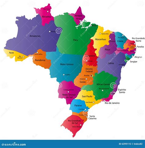 Brazil Map With Cities And States