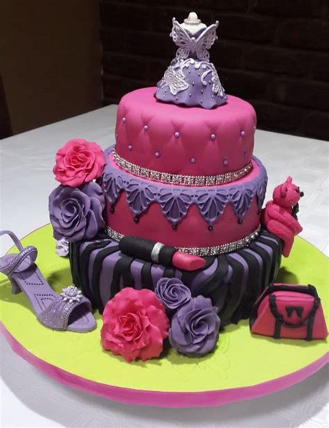 Girly Birthday Cake