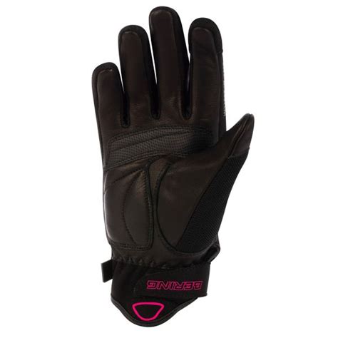 Motorcycle Gloves Bering Lady Kelly Black Fuchsia Ready To Ship