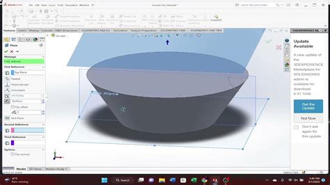 Solidworks Sweep Cut Feature Basic Youtube