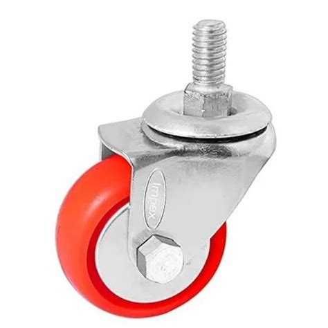 Nylon Red Castor Wheel Load Capacity