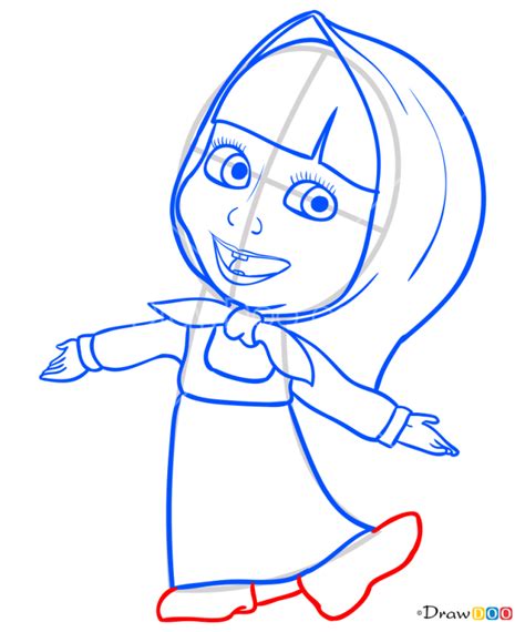 How To Draw Masha Masha And The Bear