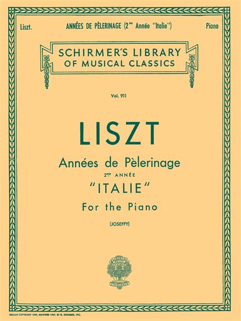 Ann E De P Lerinage Book Italie Schirmer Library Of Classics