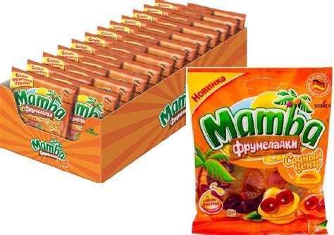 Мармелад жевательный "МАМБА" Сочный центр 70гр *24 уп - купить с ...