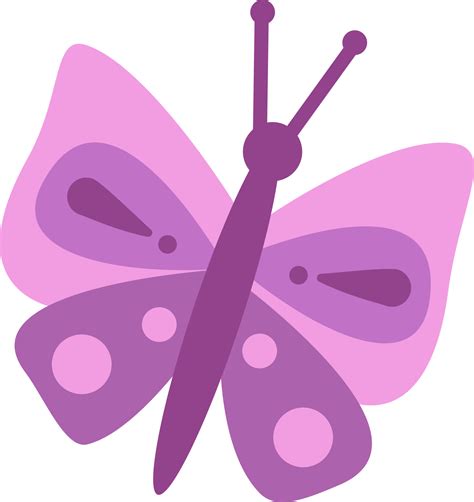 Bright Illustration Of A Purple Butterfly On A White Background Vector