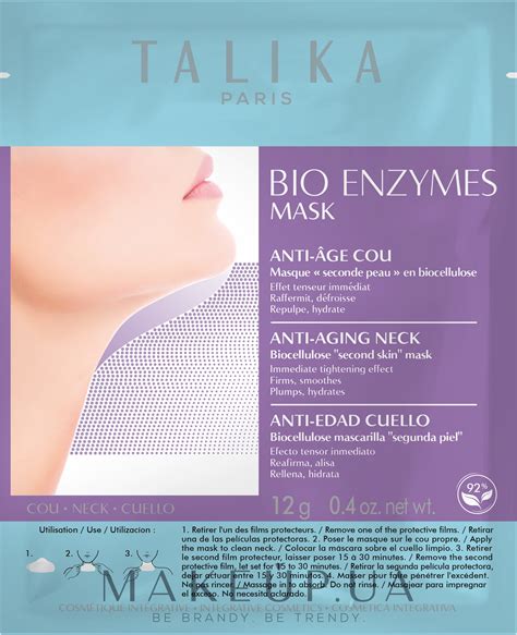 Talika Bio Enzymes Mask Anti Age Маска для области шеи купить по