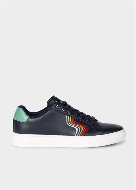 Paul Smith Women S Navy Leather Lapin Swirl Trainers King S Cross