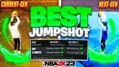 NEW BEST JUMPSHOTS FOR ALL BUILDS HEIGHTS On NBA 2K23 BEST JUMPSHOT