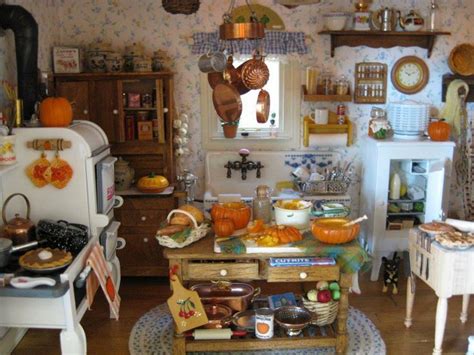 Miniature Farmhouse Kitchen In Scale Miniature Miniature