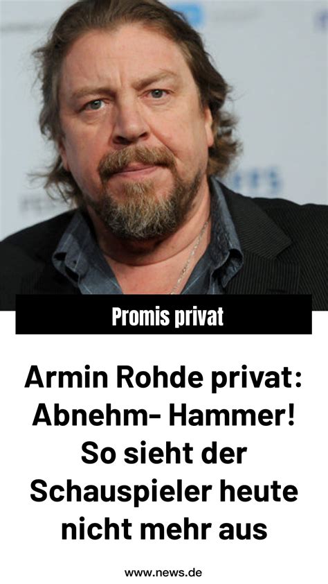 Armin Rohde Ist Einer Der Bekanntesten Deutschen Charakterdarsteller