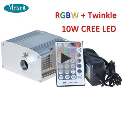 New Maykit 10W CREE Optic Fiber RGBW Twinkle LED Star Ceiling Light Kit