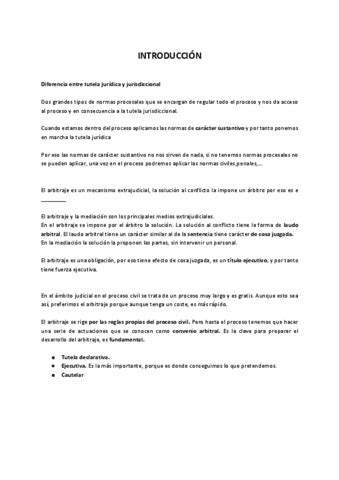 Apuntes Arbitraje Y Proceso Civil Pdf